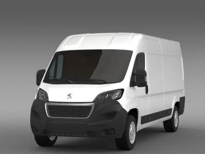 Peugeot Boxer Van L4H2 2017 3D model