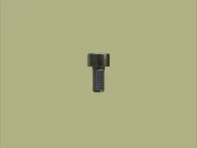 Steel Stained M4 Torx T20 Cap Bolt with PBR 4K 3D model