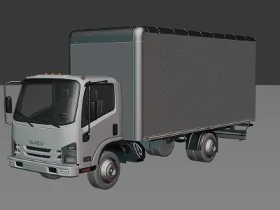 ISUZU Truck Rigged 3D model