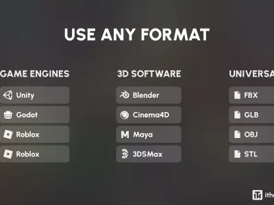 Firearms Low-poly 3D model