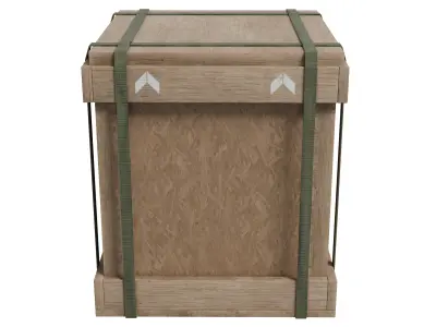 Military Cargo Box - Low Poly Game Ready Low-poly 3D model