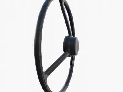 Tractor steering wheel 3D model