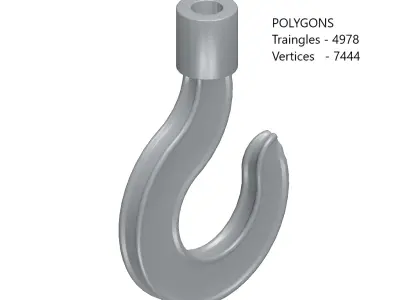 Games Crane Hook Toy Low-poly 3D model