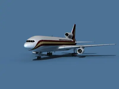 Lockheed L-1011-50 Kalitta Air 3D model