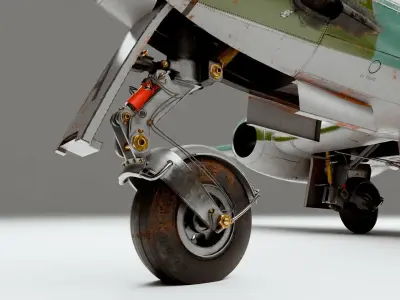 Gloster Meteor F Mk 3 1949 3D model