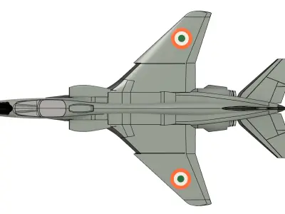 Sepecat Jaguar 3D print model