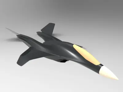 VSTOL fighter 3D model