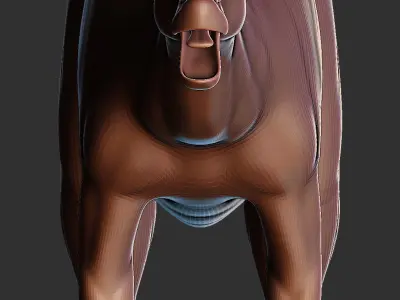 Dinosaur base mesh - Lambeosaurus lambei Low-poly 3D model