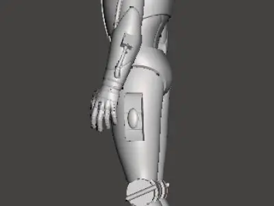 Star Wars Droid BL 17 Action Figure STL File 3D Printing  3D print model