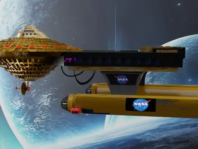 Space 1999 Hawk Spaceship 3D model