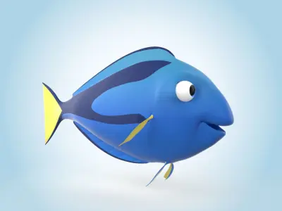 Surgeonfish 3D model