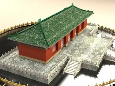 Chinese ancient building  3D model