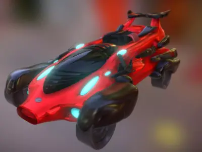 Vehicle car Free low-poly 3D model