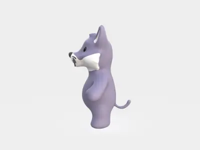 Little animal baby - Wolf cute - Character023 Low-poly 3D model