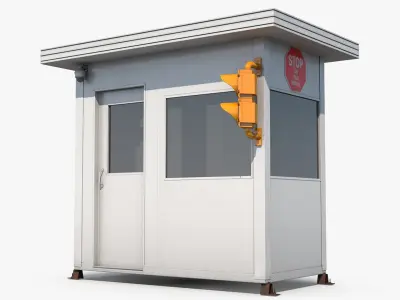 Portable Security Cabin 3D model