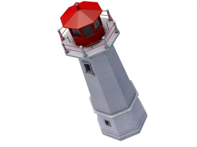 Louisbourg Lighthouse 3D model