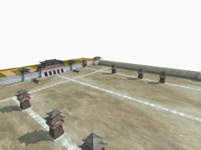 Ancient Chinese city 3D model