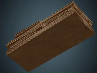 Wooden Sheets 1A Low-poly 3D model