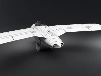 Blohm And Voss P215 scale model 3D print model