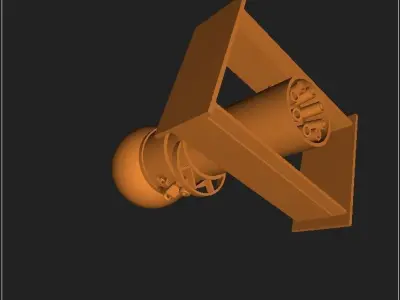 German bouncing bomb Kurt ver 01 3D model