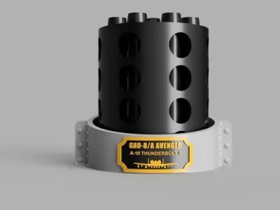 A-10 GAU-8 Avenger Full-Scale Model 3D print model