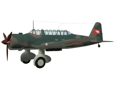 Ki30 Type 97 Light Bomber Ann 3D model