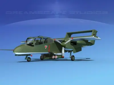 Rockwell OV-10 Bronco Germany 3D model