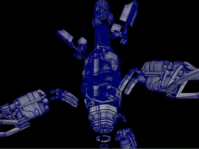 sci fi Beacon - Cyberpunk design 3D model