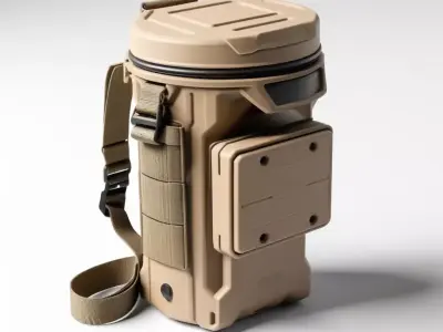 Tactical Insulated Hydration Container 3D model