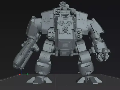 Templar Siege Walker STL Sci Fi Mech Miniature Model 3D print model