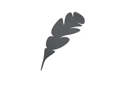 Feather Pen v1 006 Low-poly 3D model
