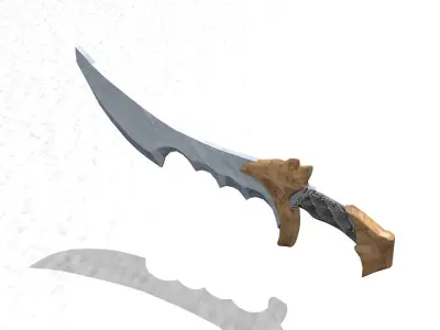 Shadow Blade 3D Model Low-poly 3D model