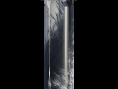 Blue Origin New Shepard Rocket Low-poly 3D model