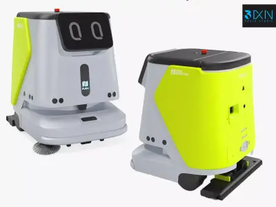 Intelligent Commercial Cleaning Robot Pudu CC1 3D model