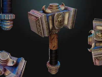 Medieval Stylized Weapons - AAA QUALITY Low-poly 3D model