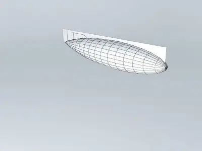 r 100 wall light with surface Free 3D model