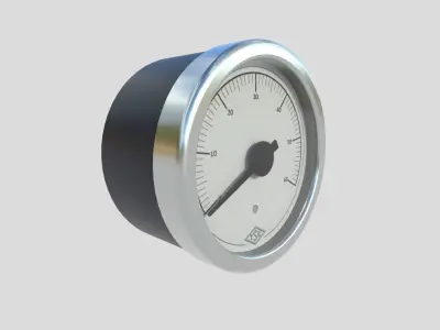 Pressure Gauge M2 Low-poly 3D model