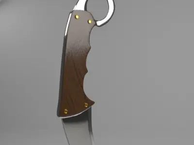 Simple Knive Free low-poly 3D model