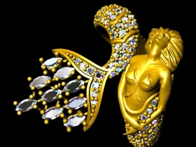 mermaid Ring 3D model