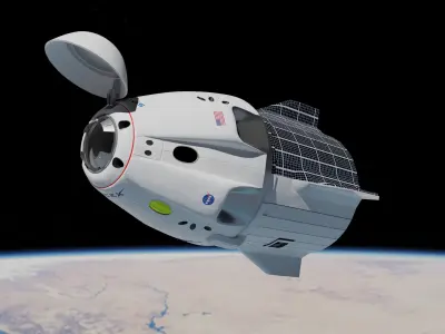 SpaceX Crew Dragon Spacecraft 3D model
