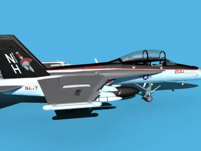 Boeing FA-18F Super Hornet V20 3D model