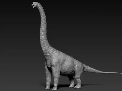 Dinosaur Brachiosaurus Sculpt Project 3D model