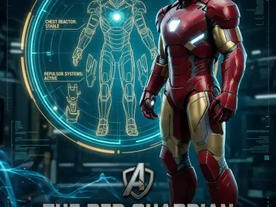 Iron Man Mark 46 Armor Low-poly 3D model