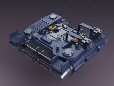 Mechanical Console Chair Future  Station  mechanical arm 3D model