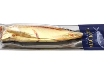 Smoked mackerel in packaging Low-poly 3D model