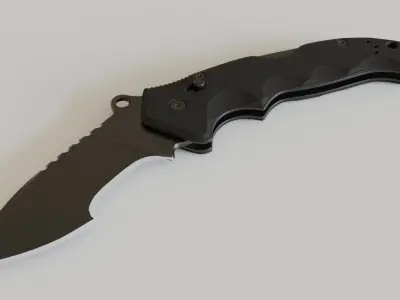 Military Folding Knife 02 3D model