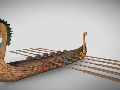 Viking Boat 3 - Spirit of the Sea Dragon 3D model