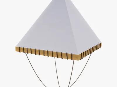 Parachute of Leonardo Da Vinci v 1 3D model