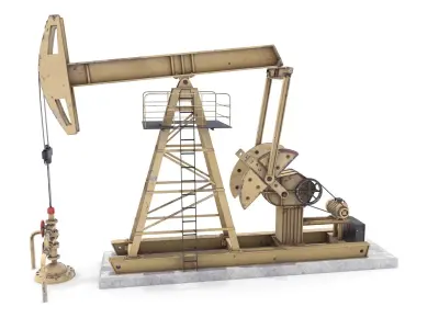 Oil Pumpjack 3 3D model