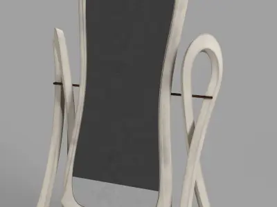 Retro Cheval Glass Free 3D model